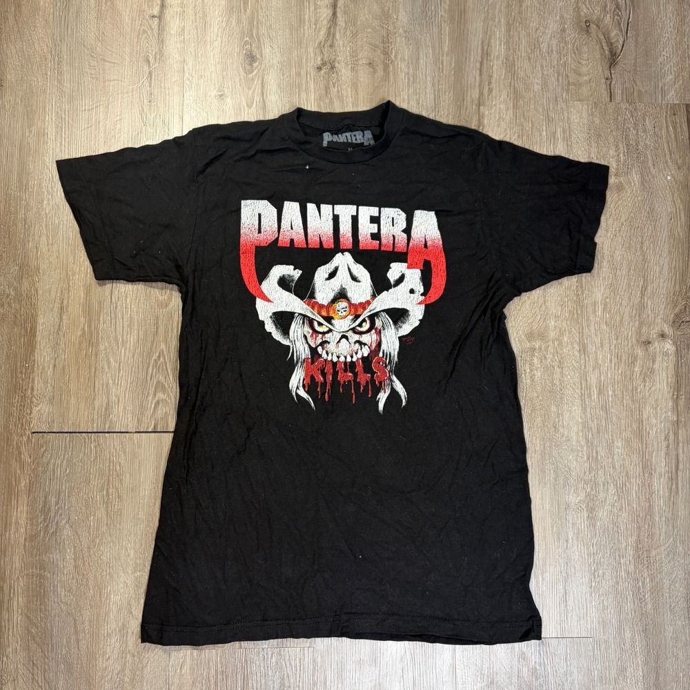 Pantera Summer Tour 1990 Modern Repro T Shirt Medium Black Short Sleeve